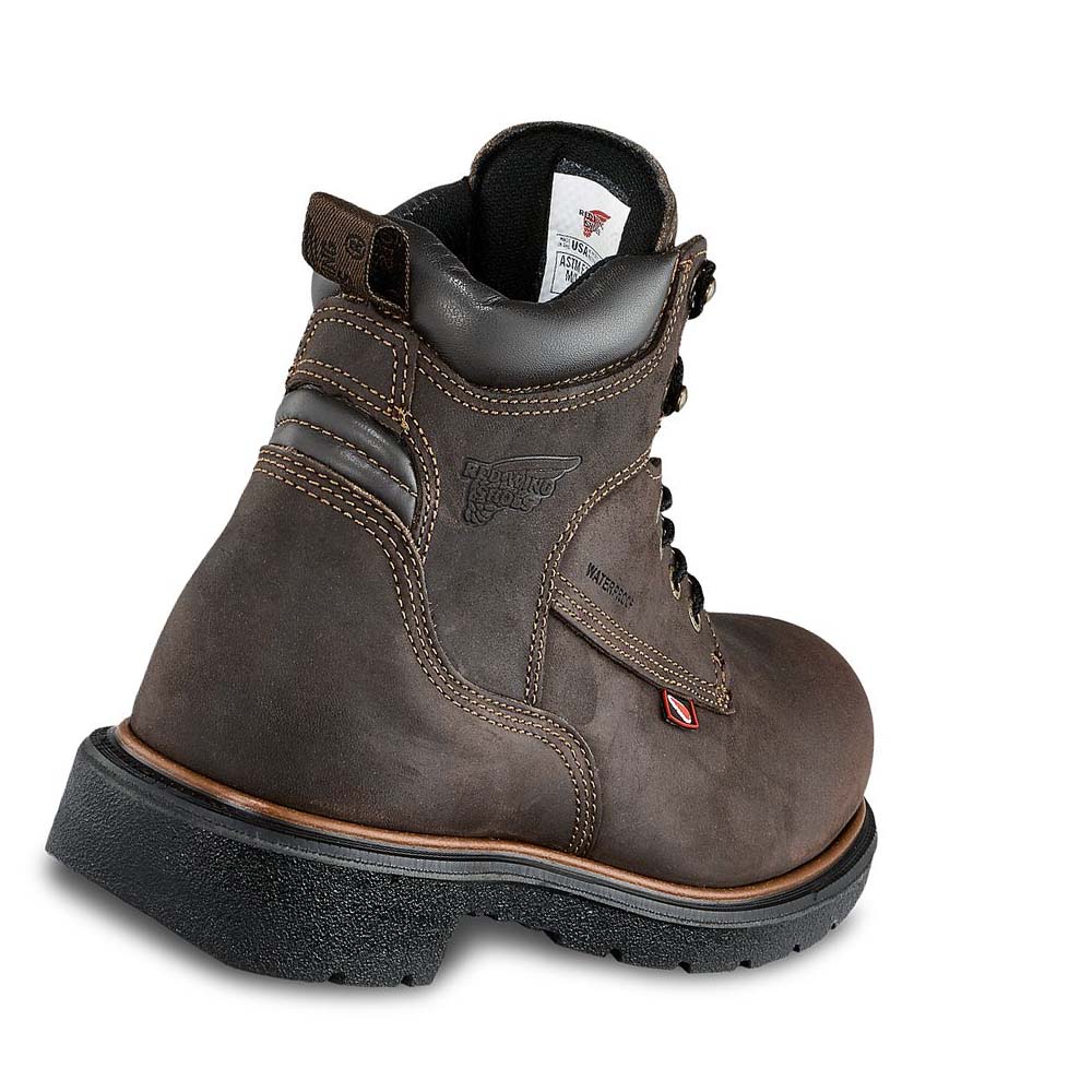 Red Wing DynaForce® 6-inch Insulated, Safety Toe Men's Waterproof Boots Coffee | ZA 374EBC